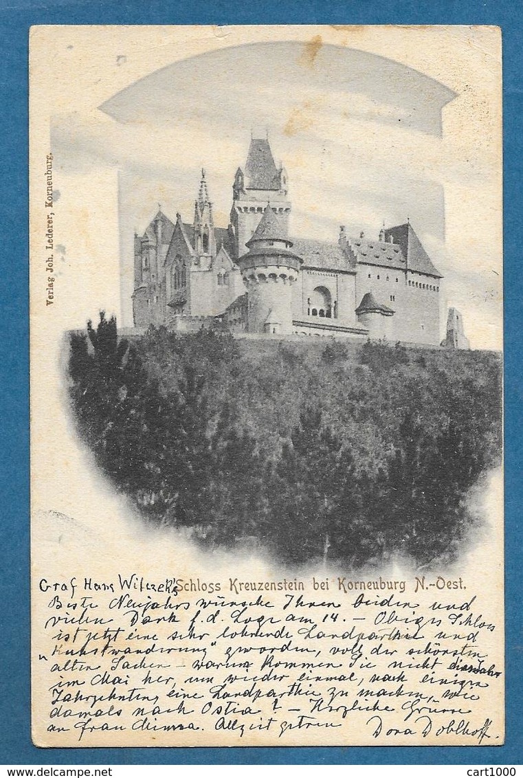 SCHLOSS KREUZENSTEIN BEI KORNEUBURG N. OEST. 1903 - Korneuburg