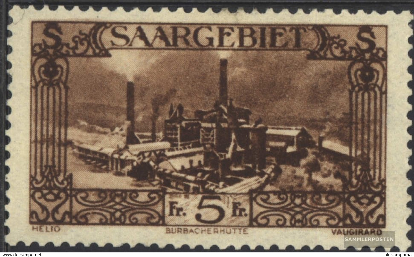 Saar 121 With Hinge 1926 Landscapes - Unused Stamps