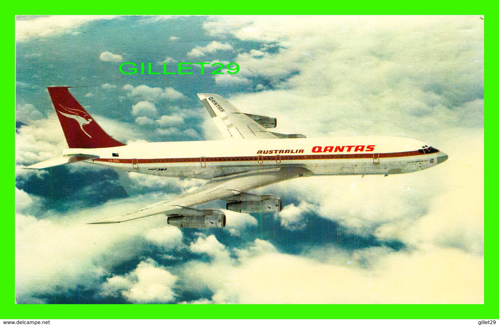 AVIONS - QANTAS AIRWAYS - QANTAS BOEING 707 - WRITTEN - - 1946-....: Ere Moderne