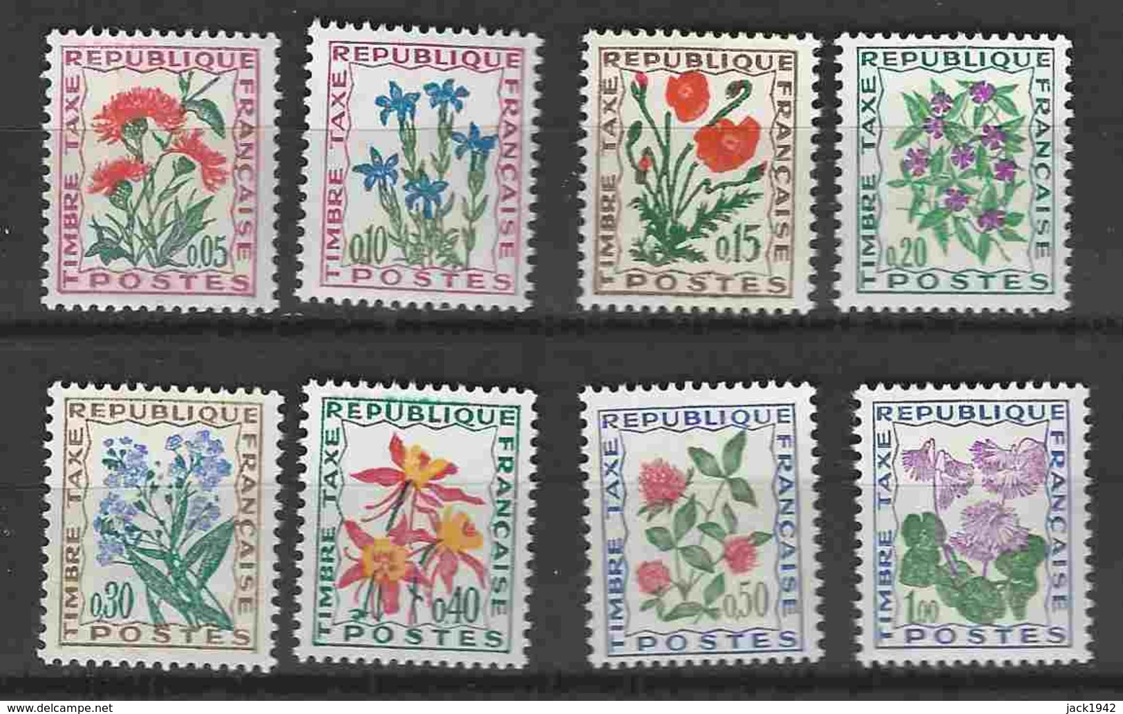 Yvert N° 95 à 102 ** - 8 Valeurs Fleurs Des Champs - 1960-... Ungebraucht