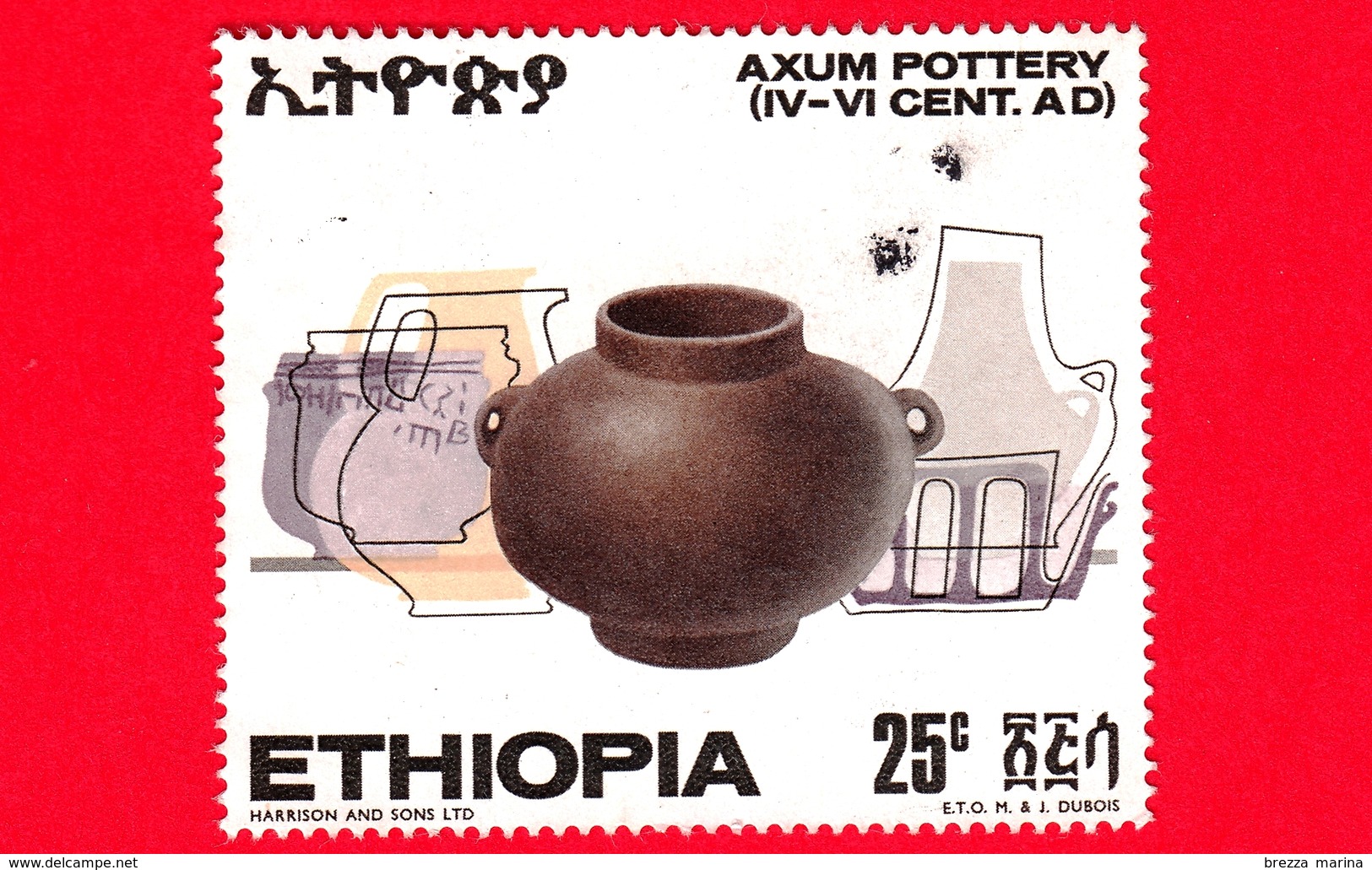 ETIOPIA - Usato - 1970 - Antiche Ceramiche Etiopi - Vasi - Brocca - 25 - Ethiopië