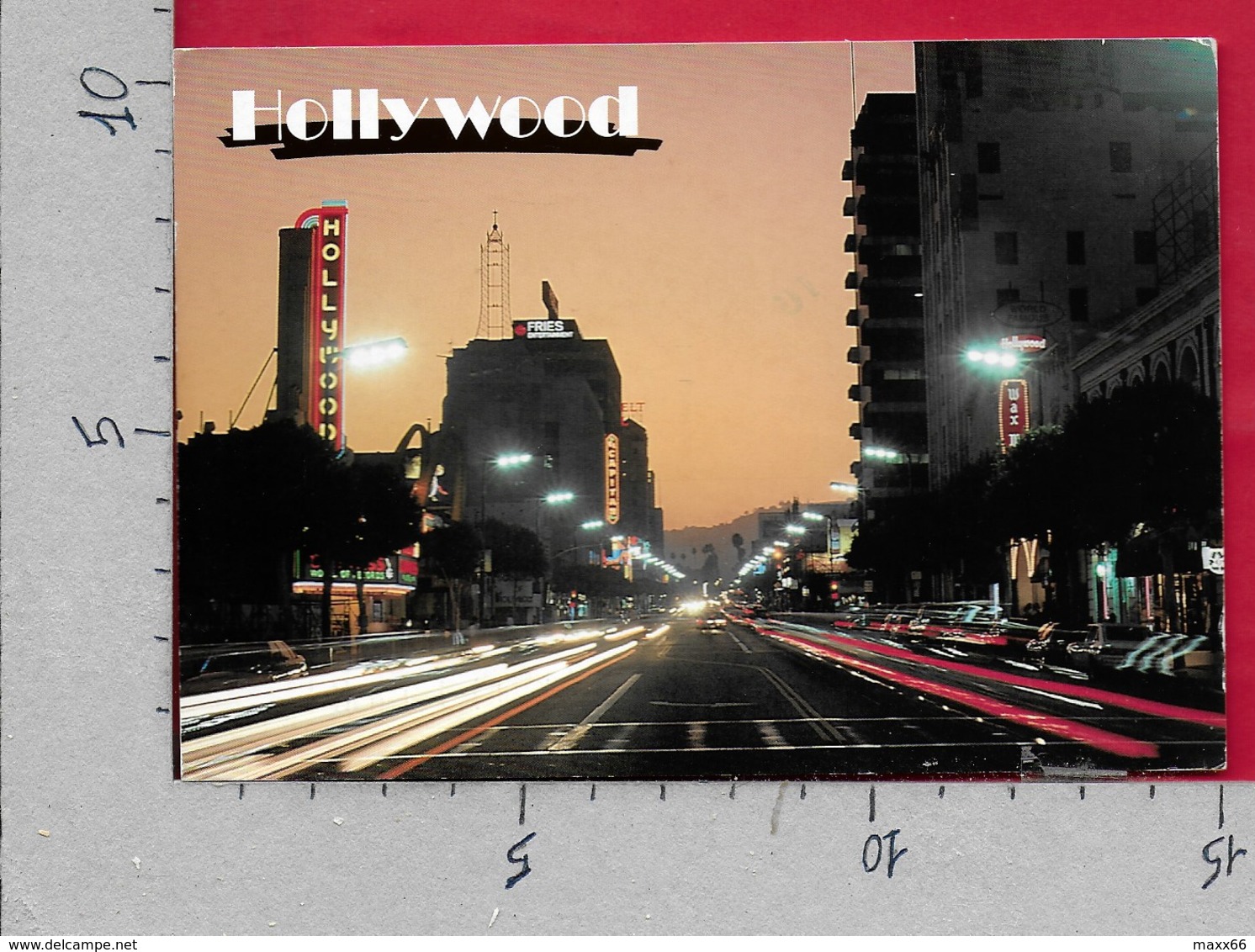 CARTOLINA VG STATI UNITI - LOS ANGELES - Sunset In Hollywood Boulevard - 10 X 15 - ANN. 1997 SANTA ANA - Los Angeles