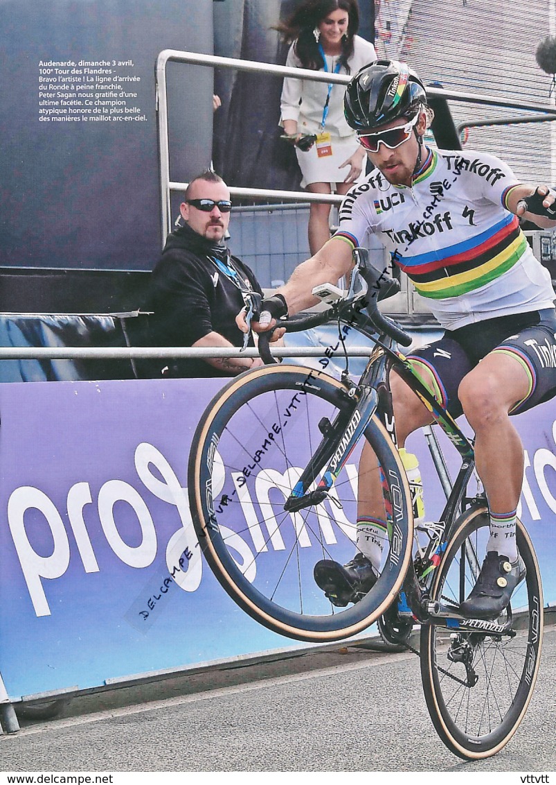 CYCLISME : PHOTO, TOUR DES FLANDRES, PETER SAGAN, VAINQUEUR, AUDENARDE, COUPURE REVUE (2016) - Collections