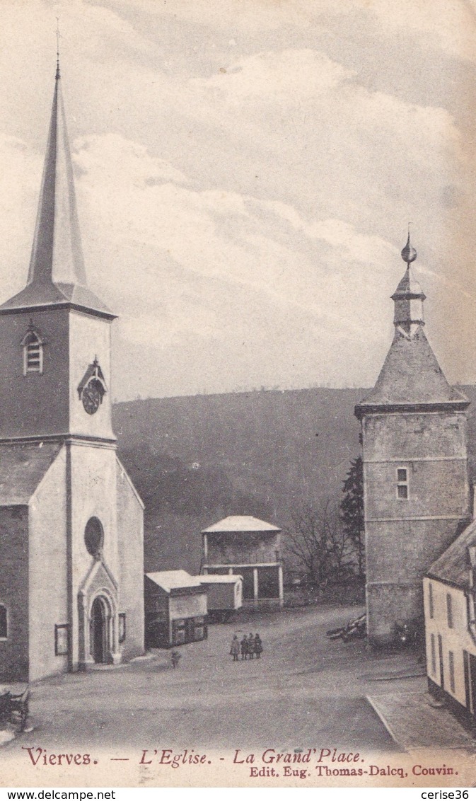 Vierves L'Eglise - La Grand'Place Circulée En 1911 - Couvin