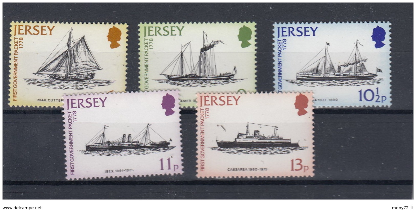 Jersey - 1978 - Nuovo/new MNH - Navi - Mi N. 187/91 - Jersey