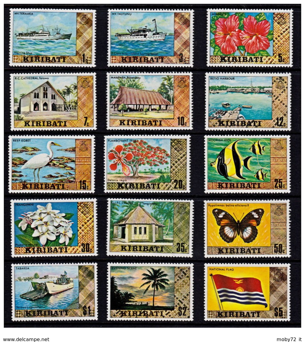 Kiribati - 1979 - Nuovo/new MNH - Serie Ordinaria - Mi N. 322/35+353 - Kiribati (1979-...)