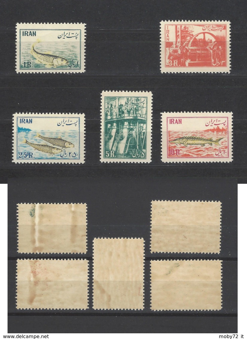 Iran - 1954 - Nuovo/new MNH - Industria Del Pesce - Mi N. 898/902 - Iran