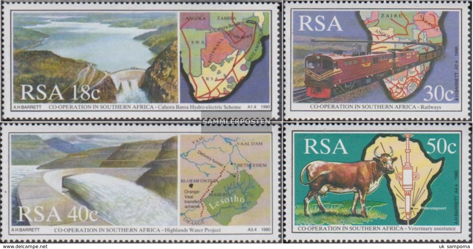 South Africa 789-792 (complete Issue) FDC 1990 Co In Africa - FDC