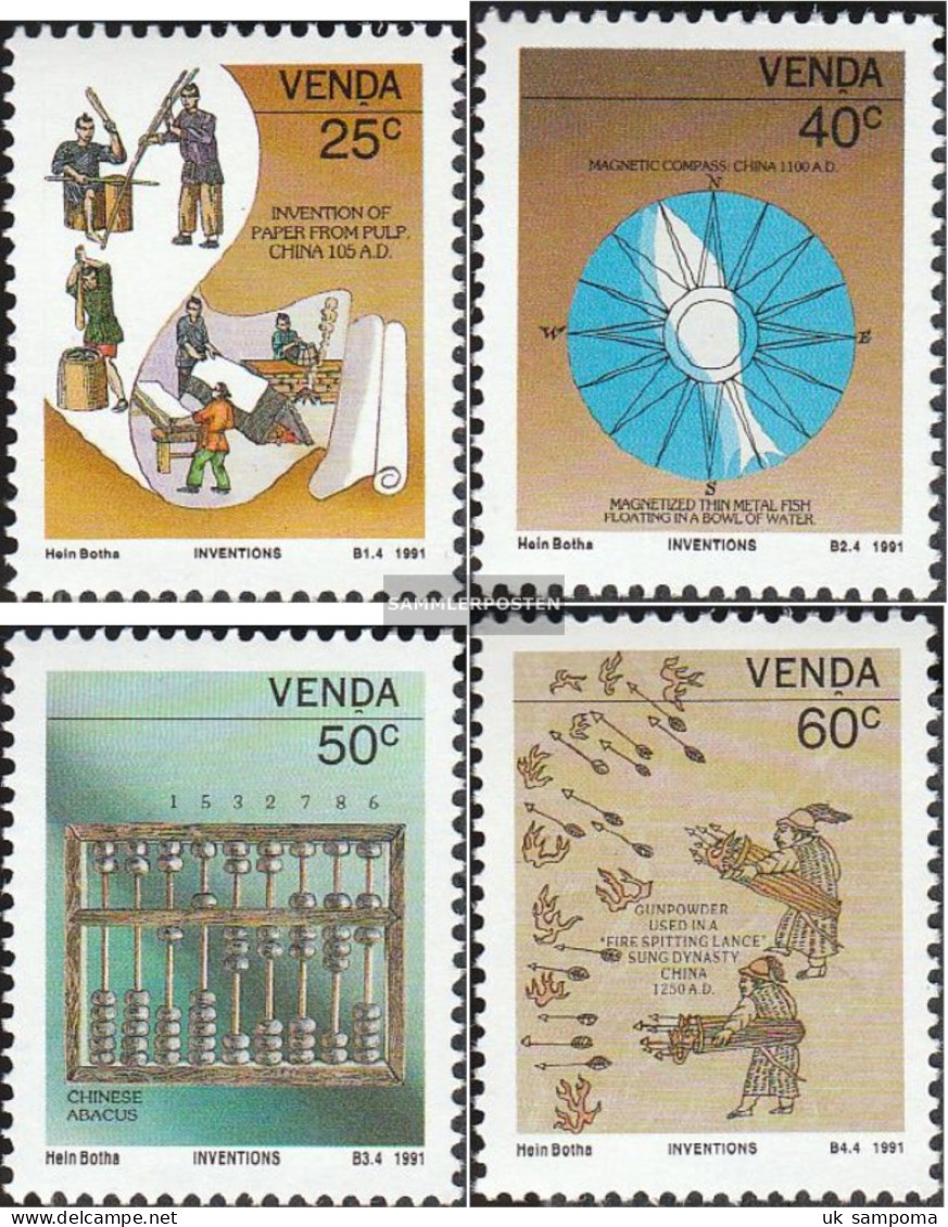 South Africa - Venda 221-224 (complete Issue) Unmounted Mint / Never Hinged 1991 Epochal Inventions - Venda