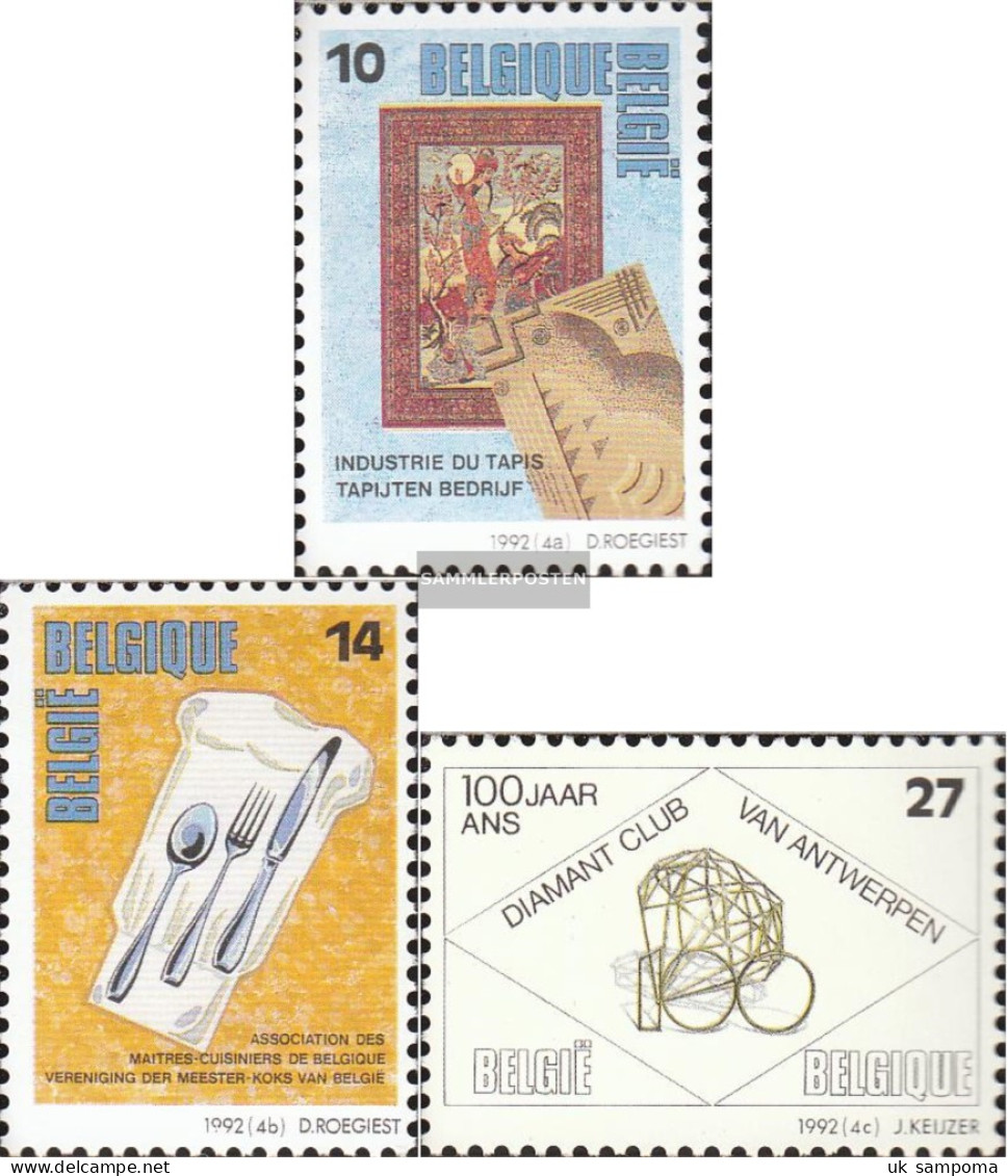 Belgium 2497-2499 (complete Issue) Unmounted Mint / Never Hinged 1992 Occupations - Unused Stamps