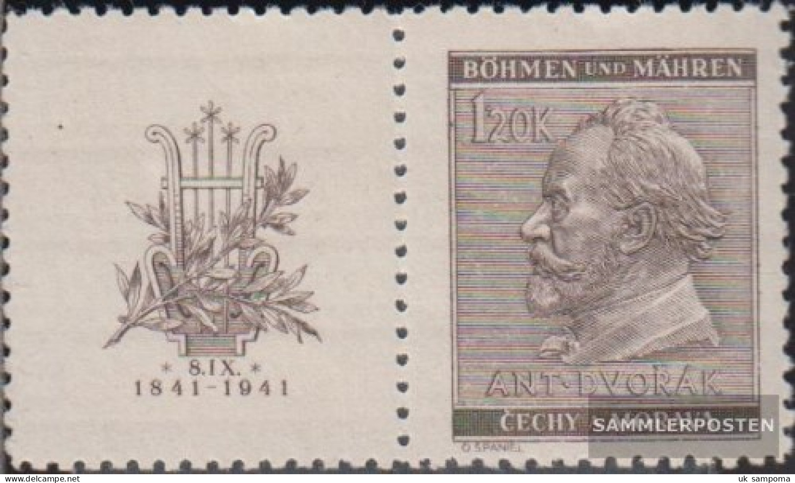 Bohemia And Moravia WZd24 Unmounted Mint / Never Hinged 1941 Dvorak - Unused Stamps