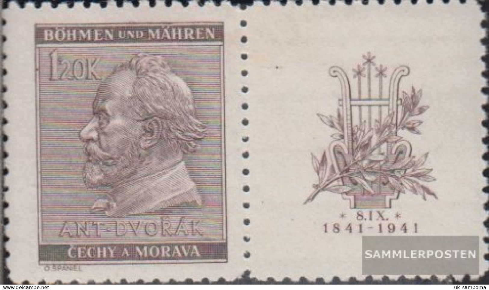 Bohemia And Moravia WZd21 Unmounted Mint / Never Hinged 1941 Dvork - Unused Stamps