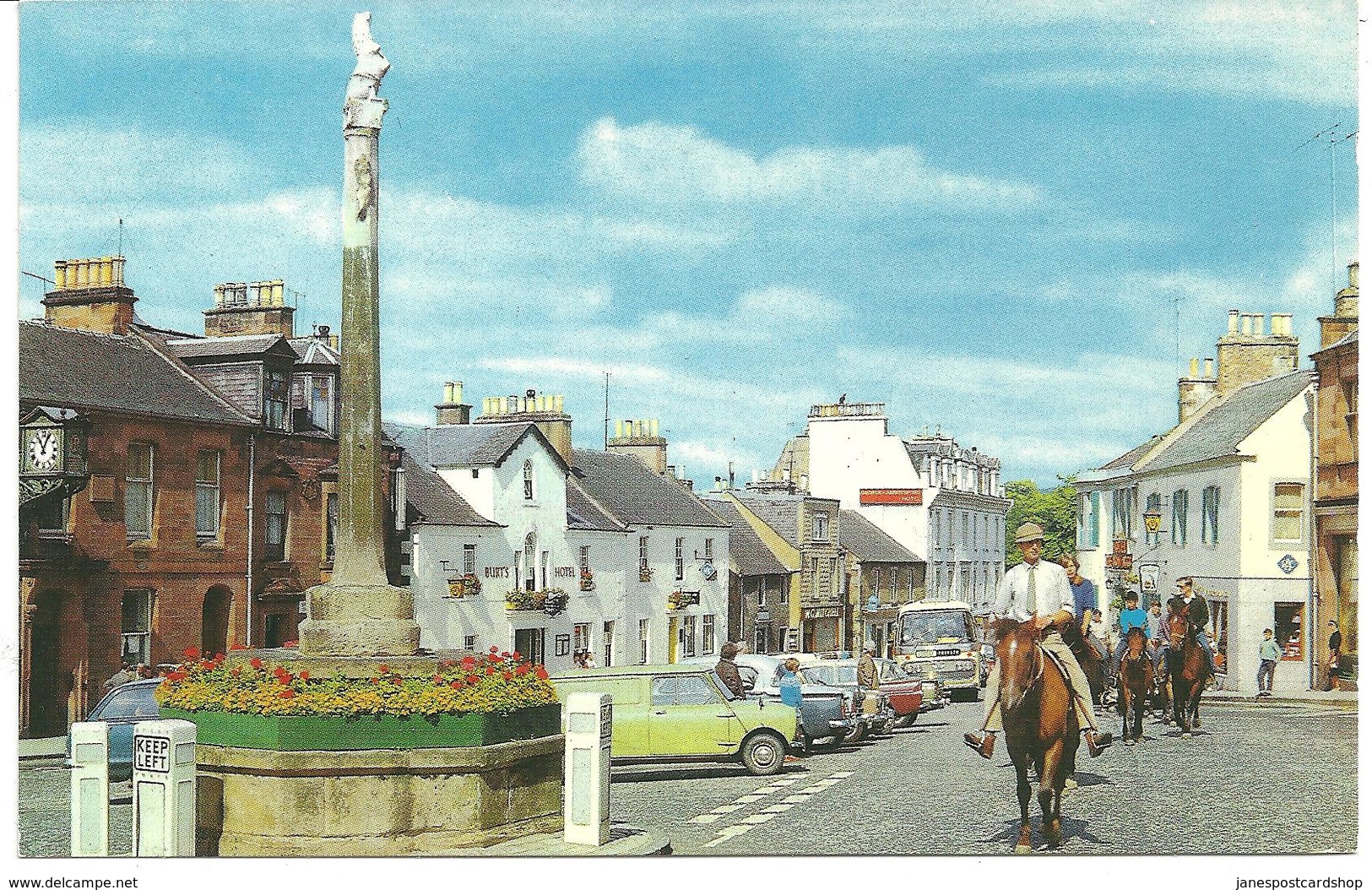 THE SQUARE - MELROSE - MINI - HORSES - ETC. PEEBLESHIRE - GUESS 1970's - Roxburghshire