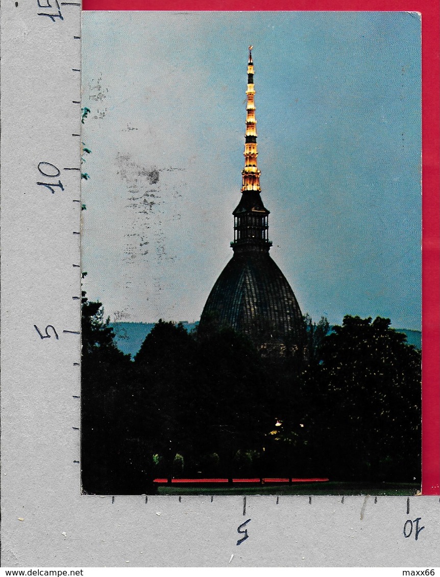 CARTOLINA VG ITALIA - TORINO - Mole Antonelliana - Notturno - 10 X 15 - ANN. 1971 - Mole Antonelliana