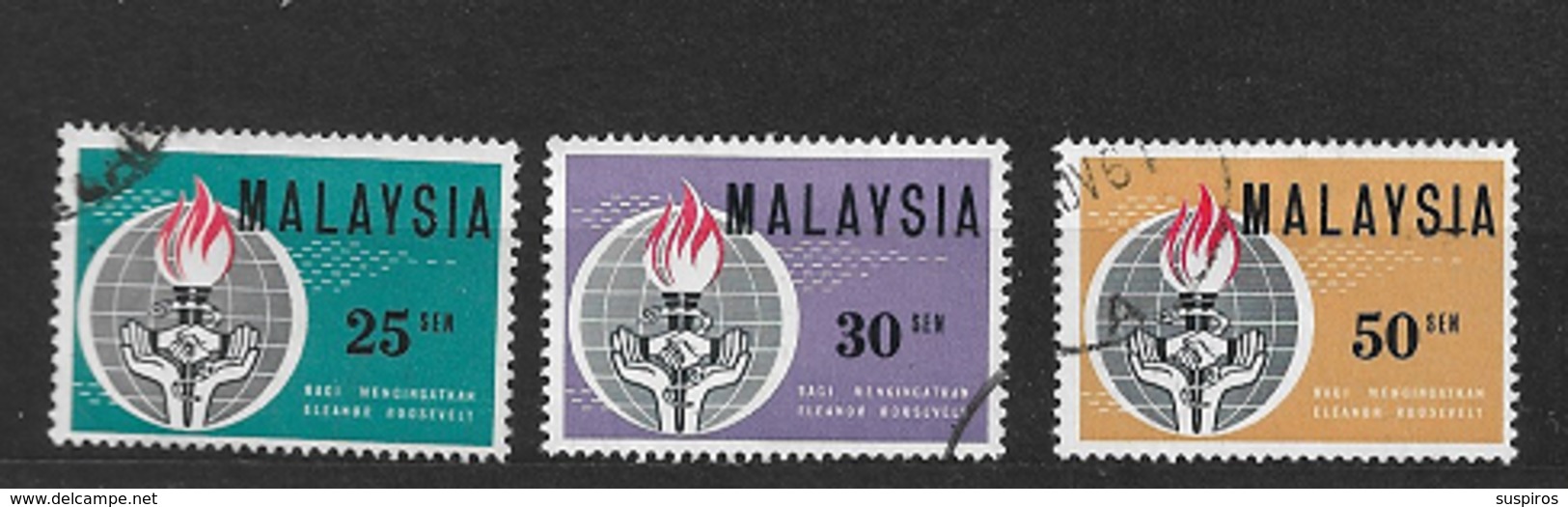 MALAYSIA    1964 Eleanor Roosevelt Commemoration  USED - Malaysia (1964-...)