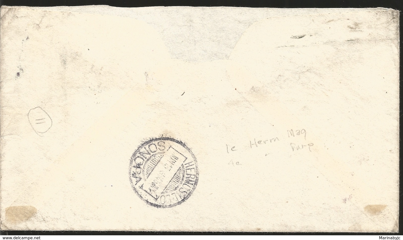 J) 1914 MEXICO, LETTER DISPATCHED TO HERMOSILLO FROM UNKNOWN TOWN IN SONORA ON 12 JUNE 1914, EARLY USAGE OF MAGNETA PRIN - Mexico
