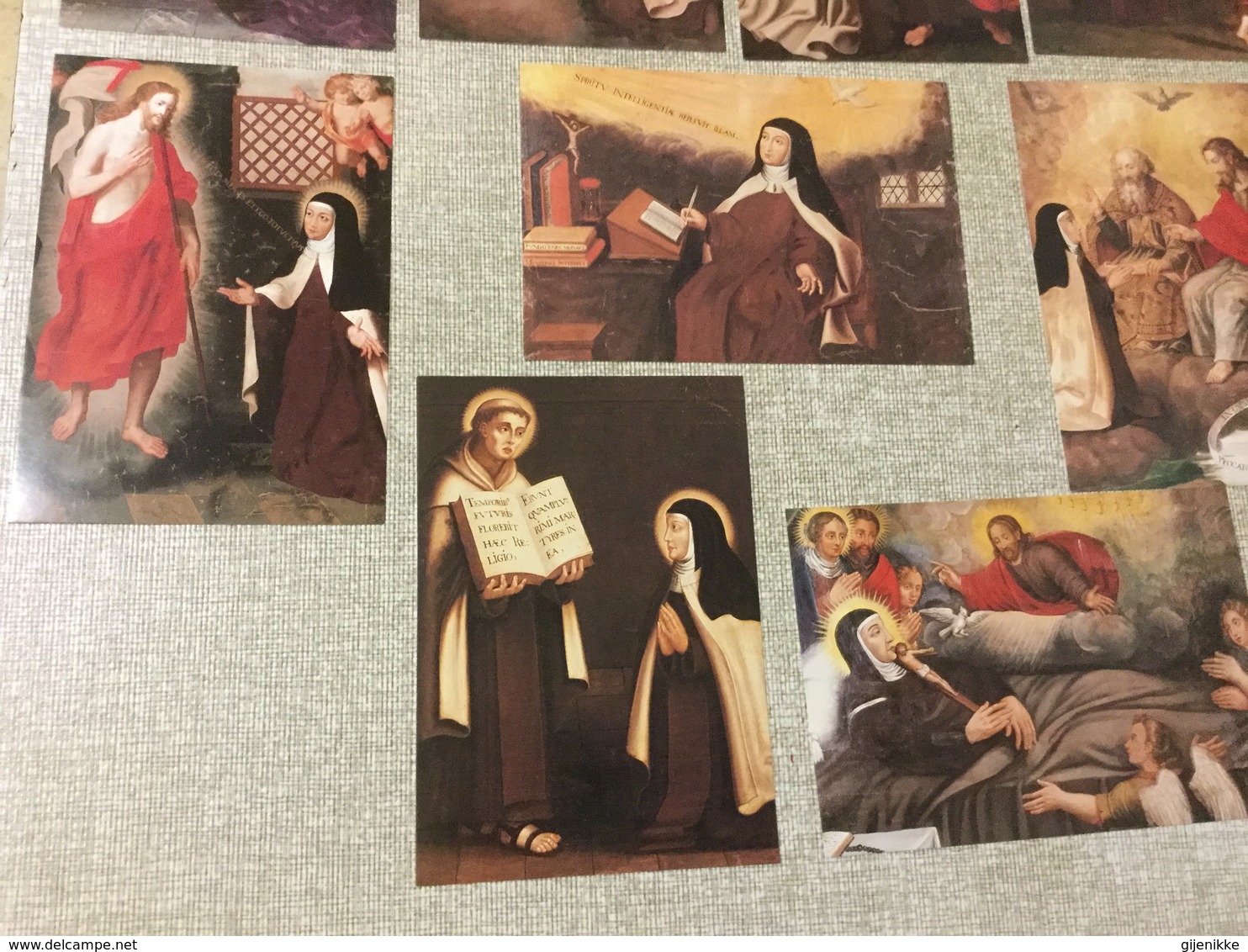 12 Kunstkaarten. Leven: Teresia Van Avila.  N° 1/12 - Saints