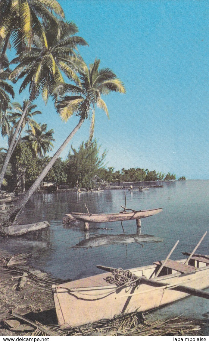 Polynésie Française Tahiti La Plage A Punaauia Rechercher Rare - Polynésie Française