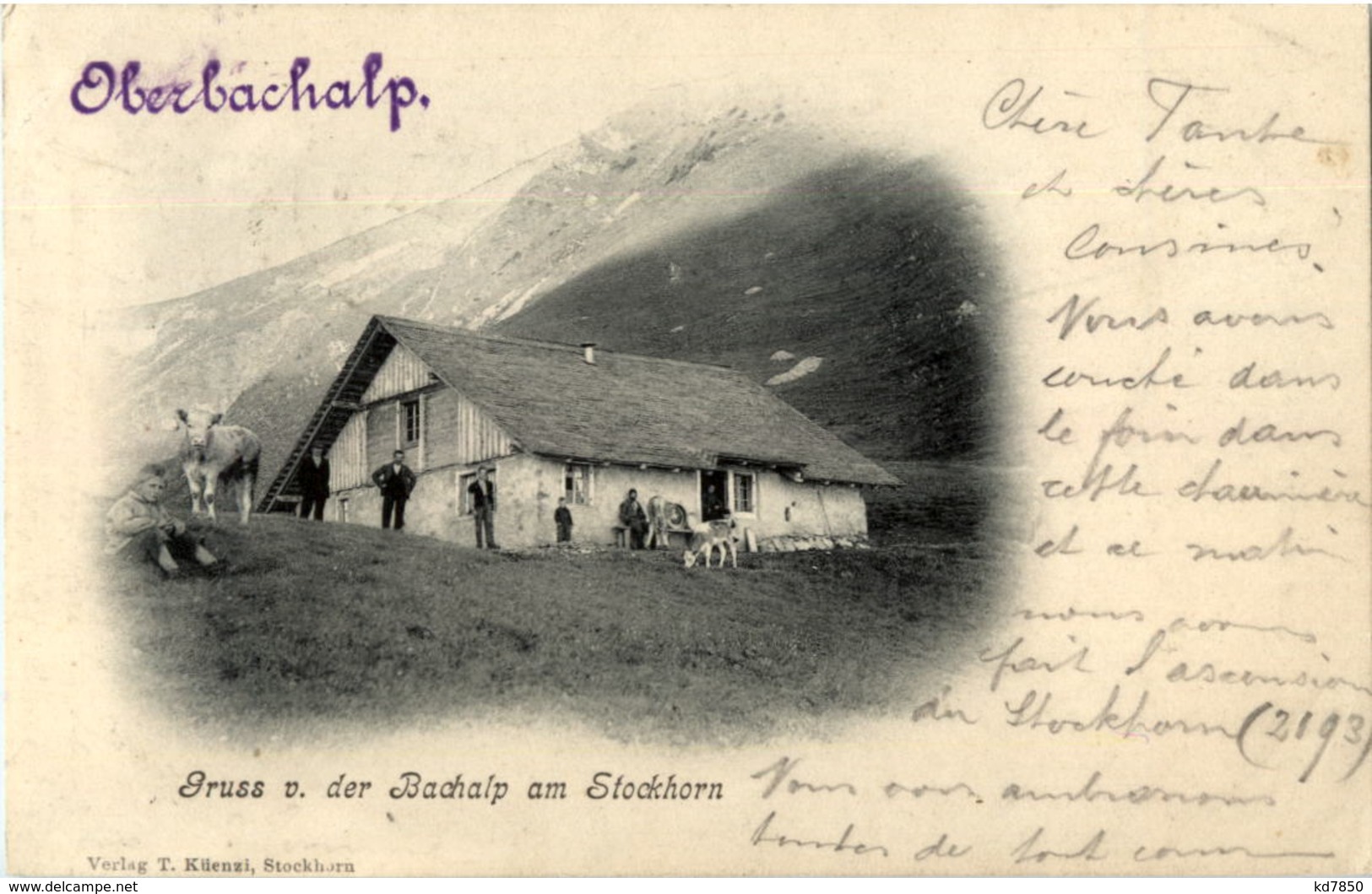 Gruss Von Der Oberbachalp Am Stockhorn - Altri & Non Classificati