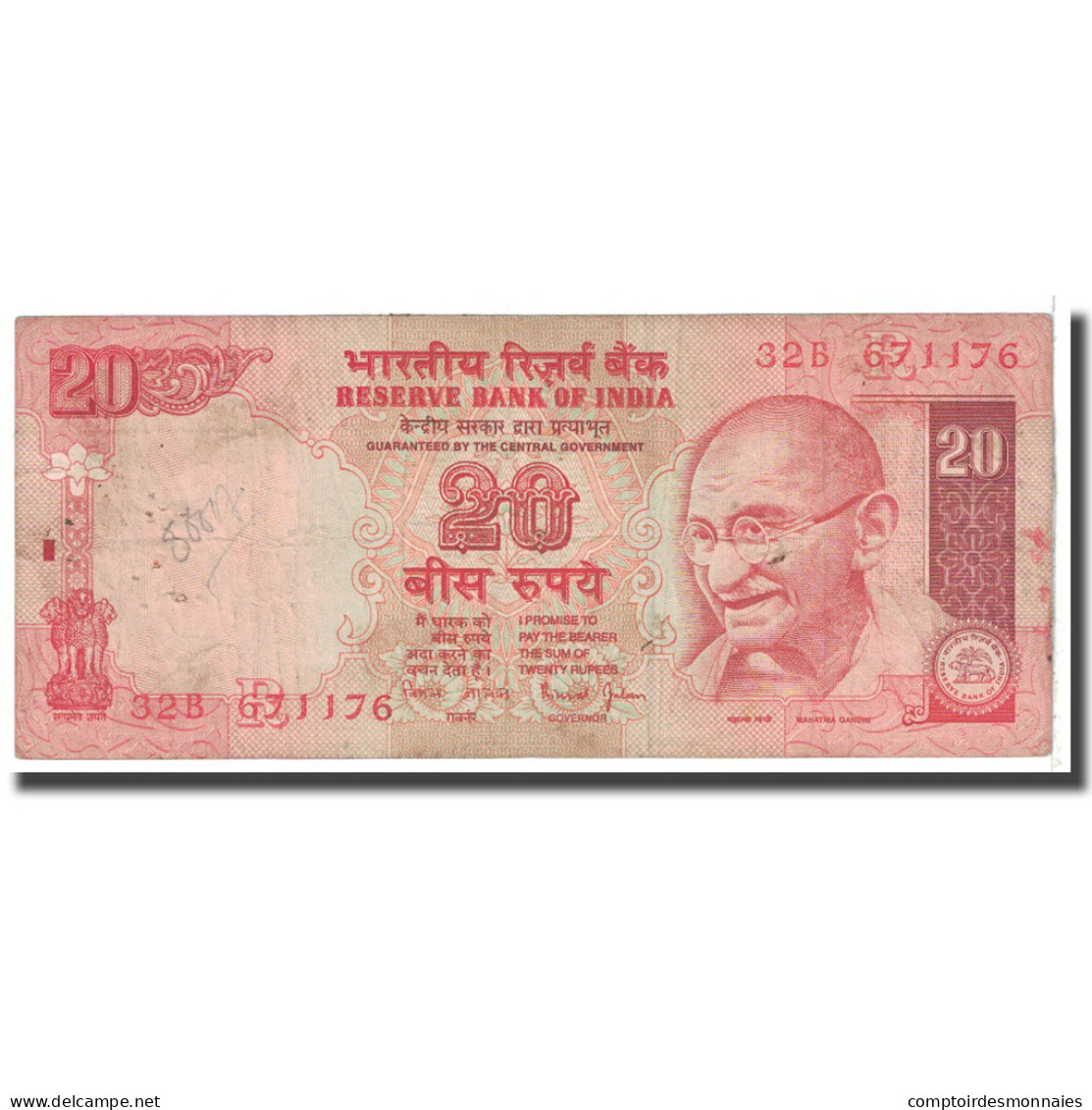 Billet, Inde, 20 Rupees, 2002, KM:89Ab, B - Inde