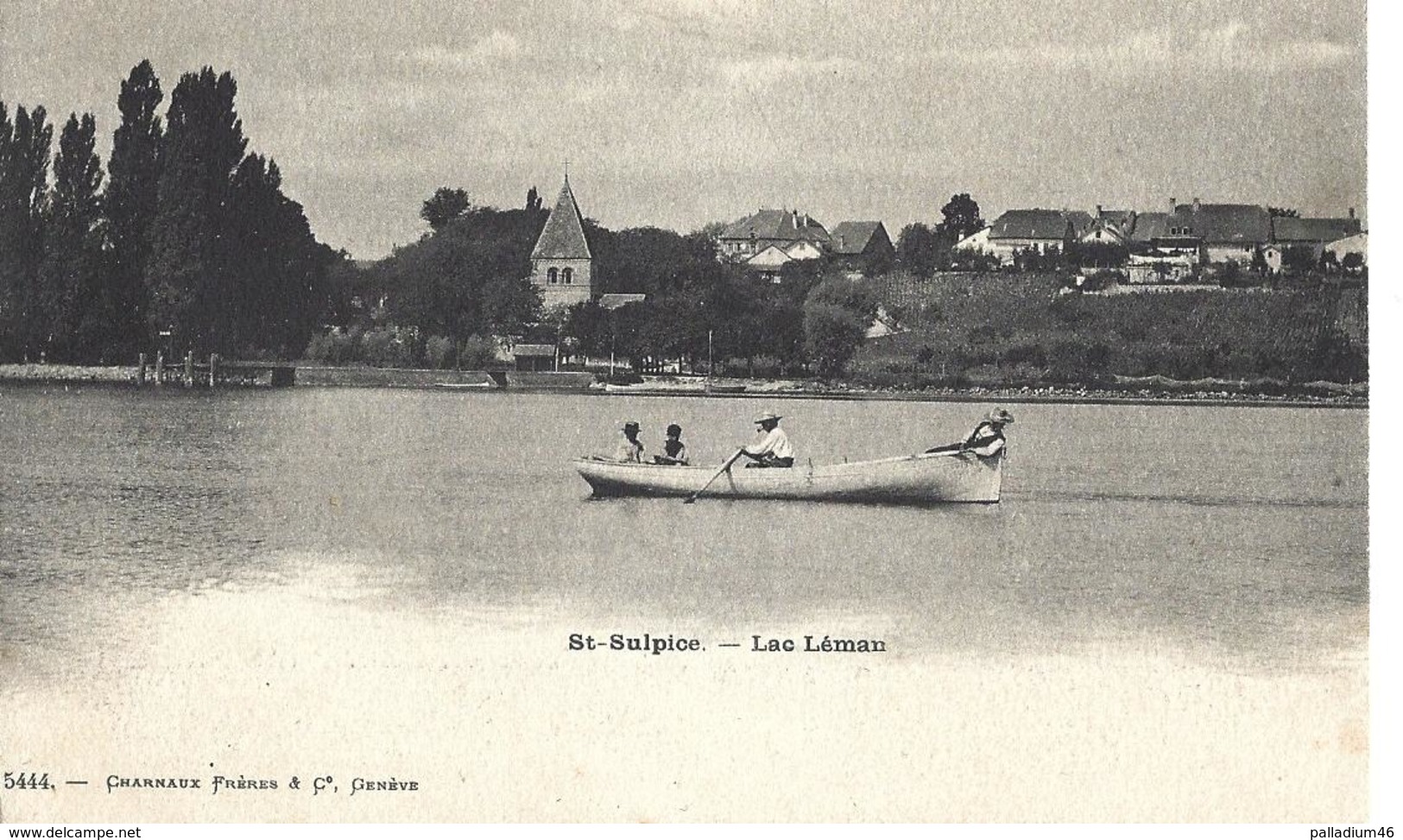 VAUD SAINT SULPICE St. Sulpice Lac Léman	Charnaux Frères & Co, Genève No 5444 - NON CIRCULEE ETAT EXCELLENT - Saint-Sulpice
