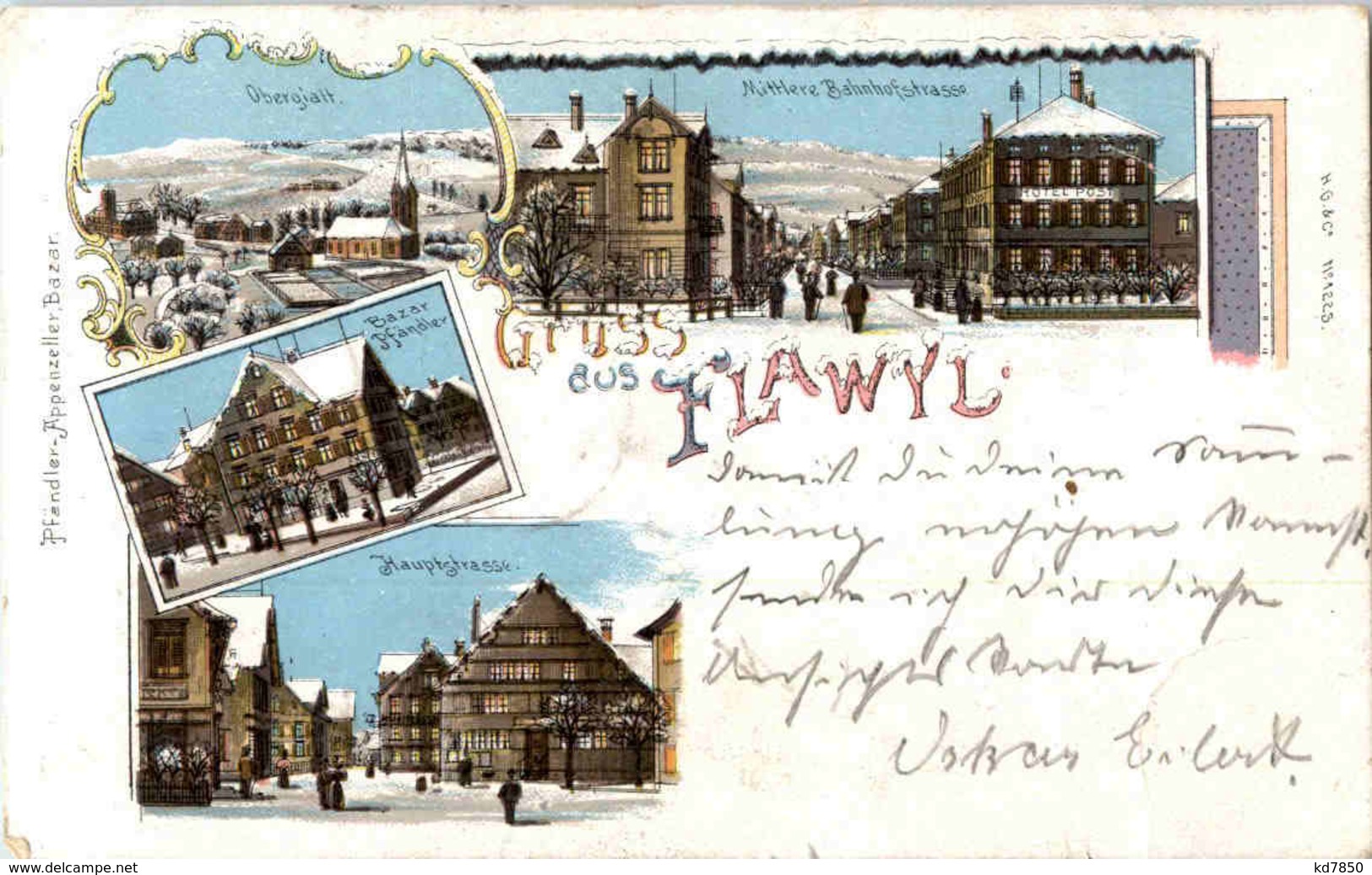 Gruss Aus Flawil - Litho Winter - Flawil