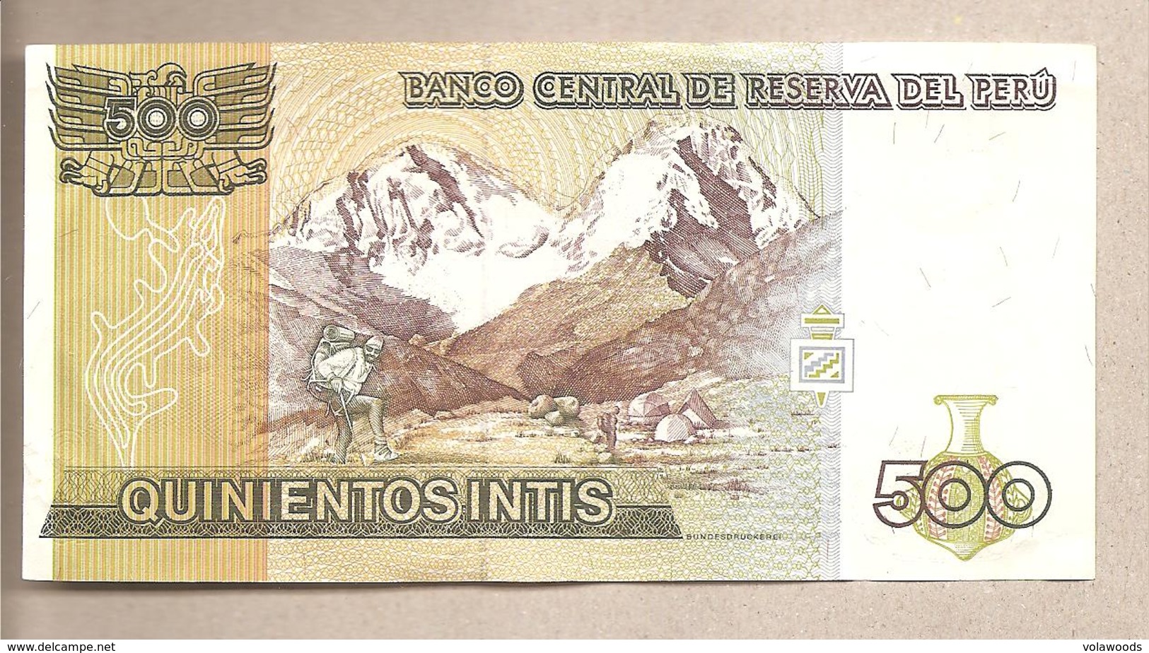 Peru - Banconota Circolata Da 500 Intis P-134b - 1987 - Perù