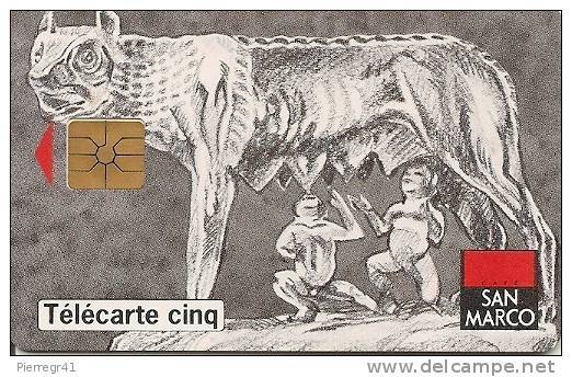 CARTE-PRIVEE-5U-GN69-07/94-SAN MARCO-LOUVE2-S/LOGO- Utilsé-TBE - - 5 Unità