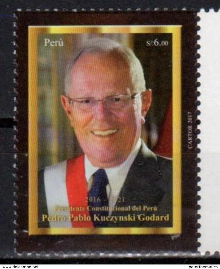 PERU, 2017, MNH, PRESIDENTS, PRESIDENT PEDRO PABLO KUCZYNSKI GODARD, 1v - Other & Unclassified