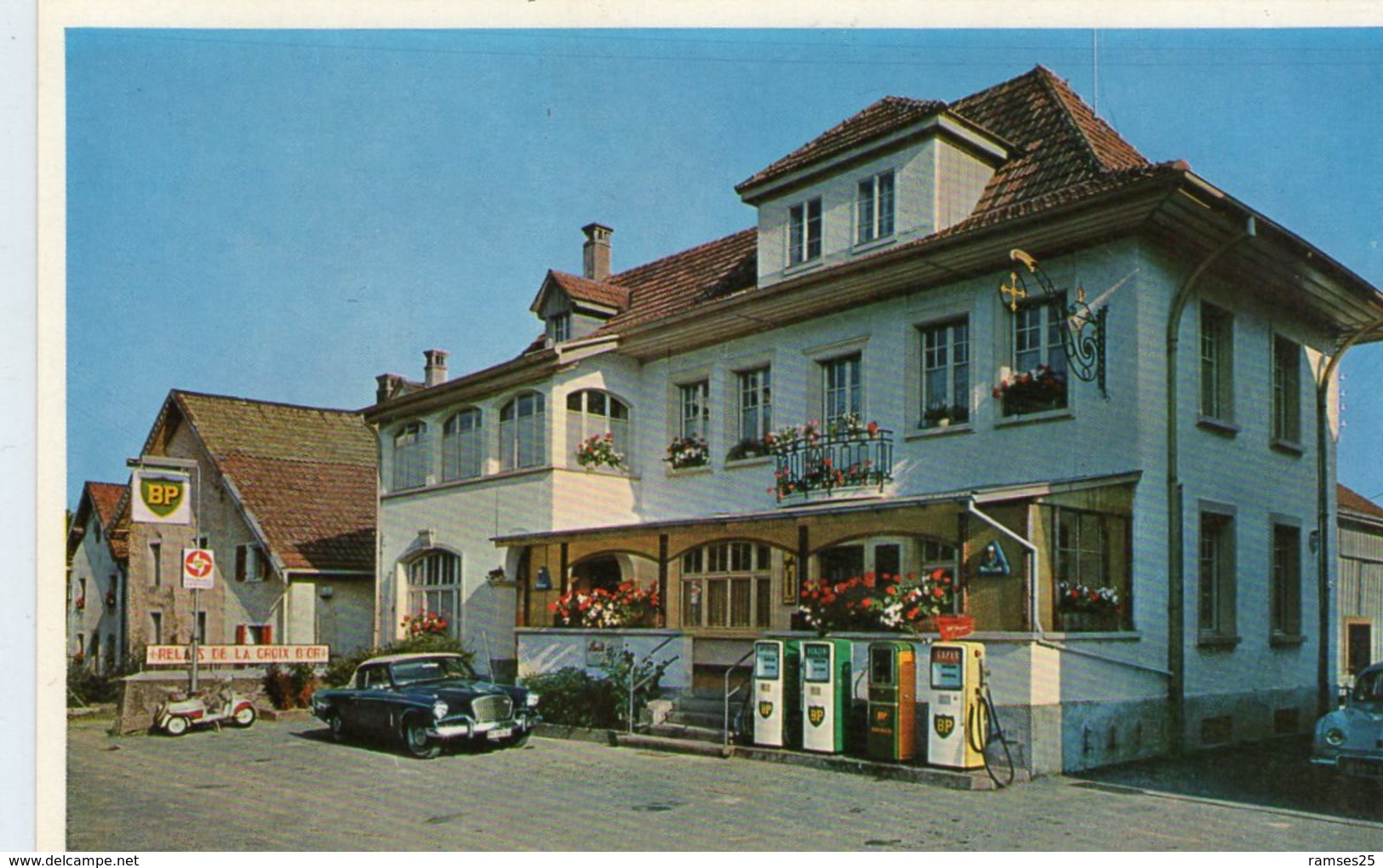 (81)  CPSM  Fahy  Hotel De La Croix D' Or Louis Daucourt  (Bon Etat) - Fahy