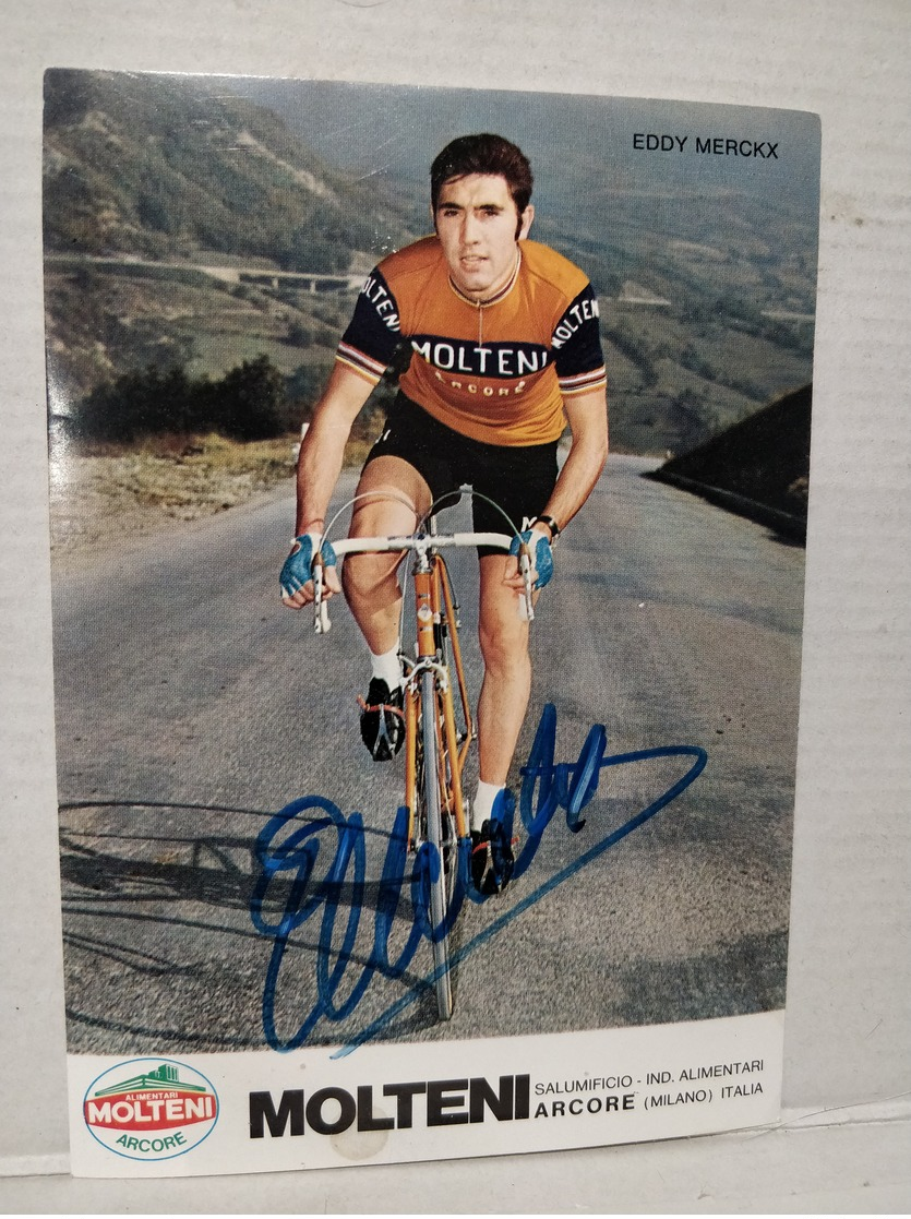 Eddy Merckx. Alimentari Molteni. Signée - Cyclisme