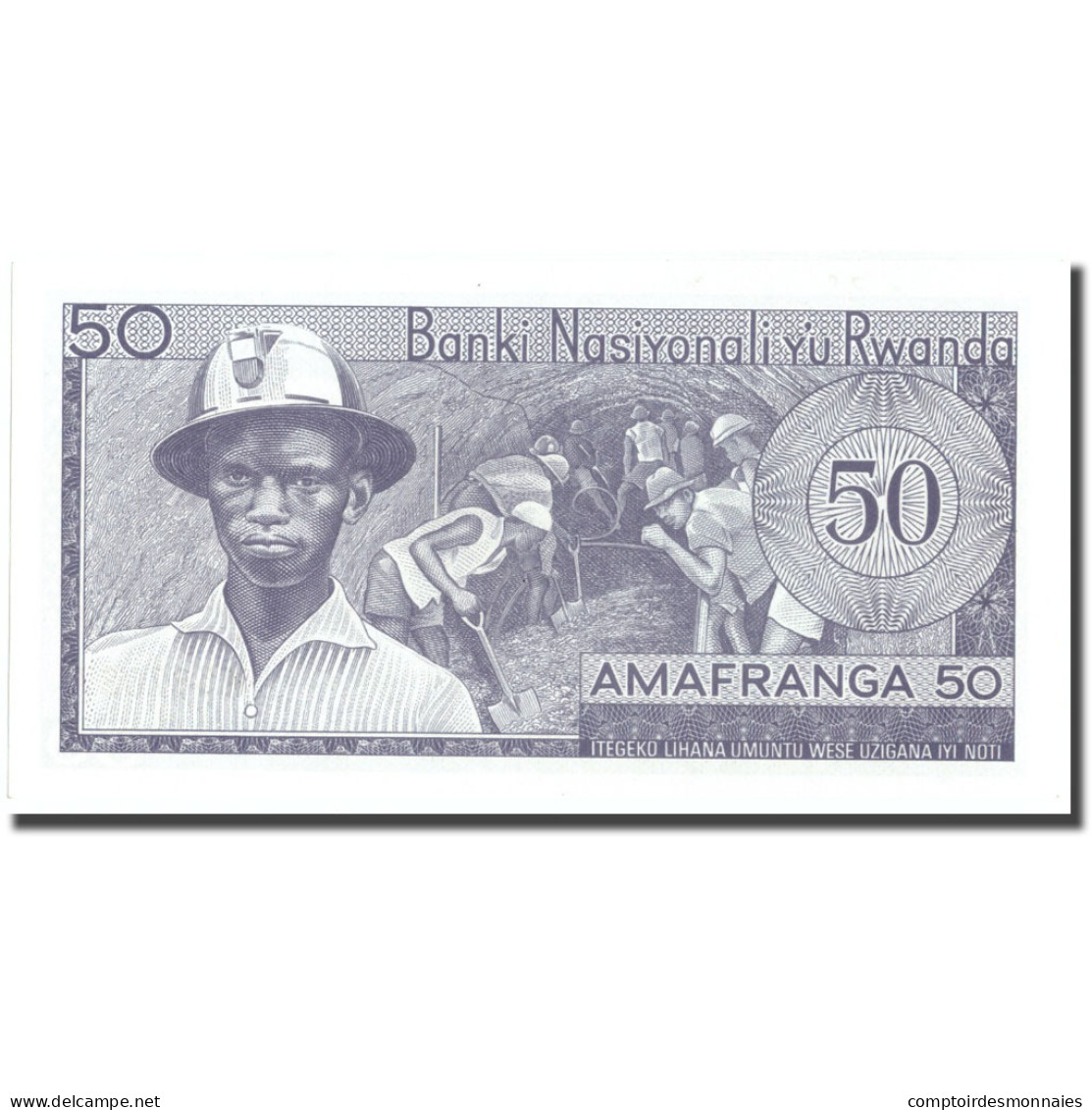 Billet, Rwanda, 50 Francs, 1976, 1976-01-01, KM:7c, NEUF - Rwanda