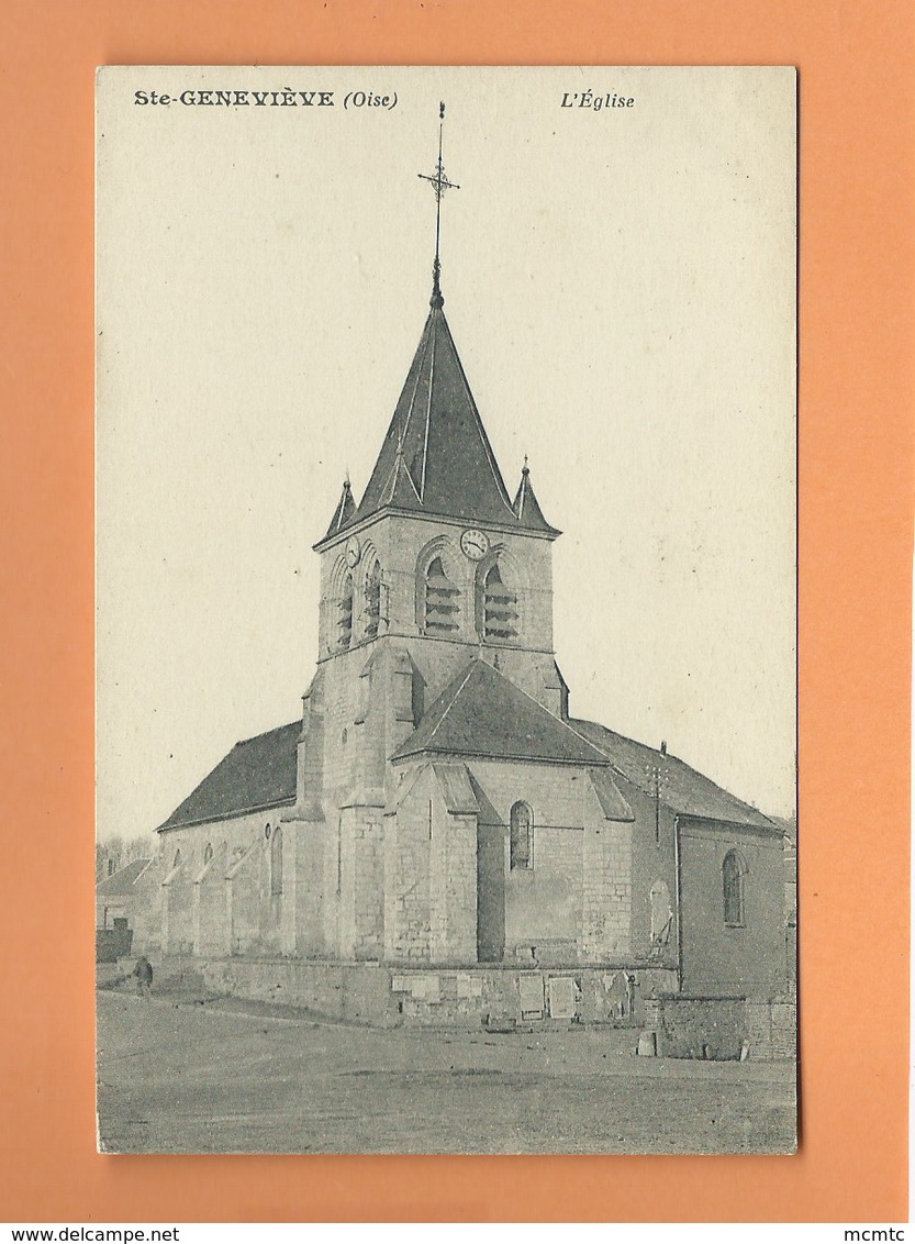 CPA  - Ste Geneviève  - ( Oise)  - L'église - Sainte-Geneviève