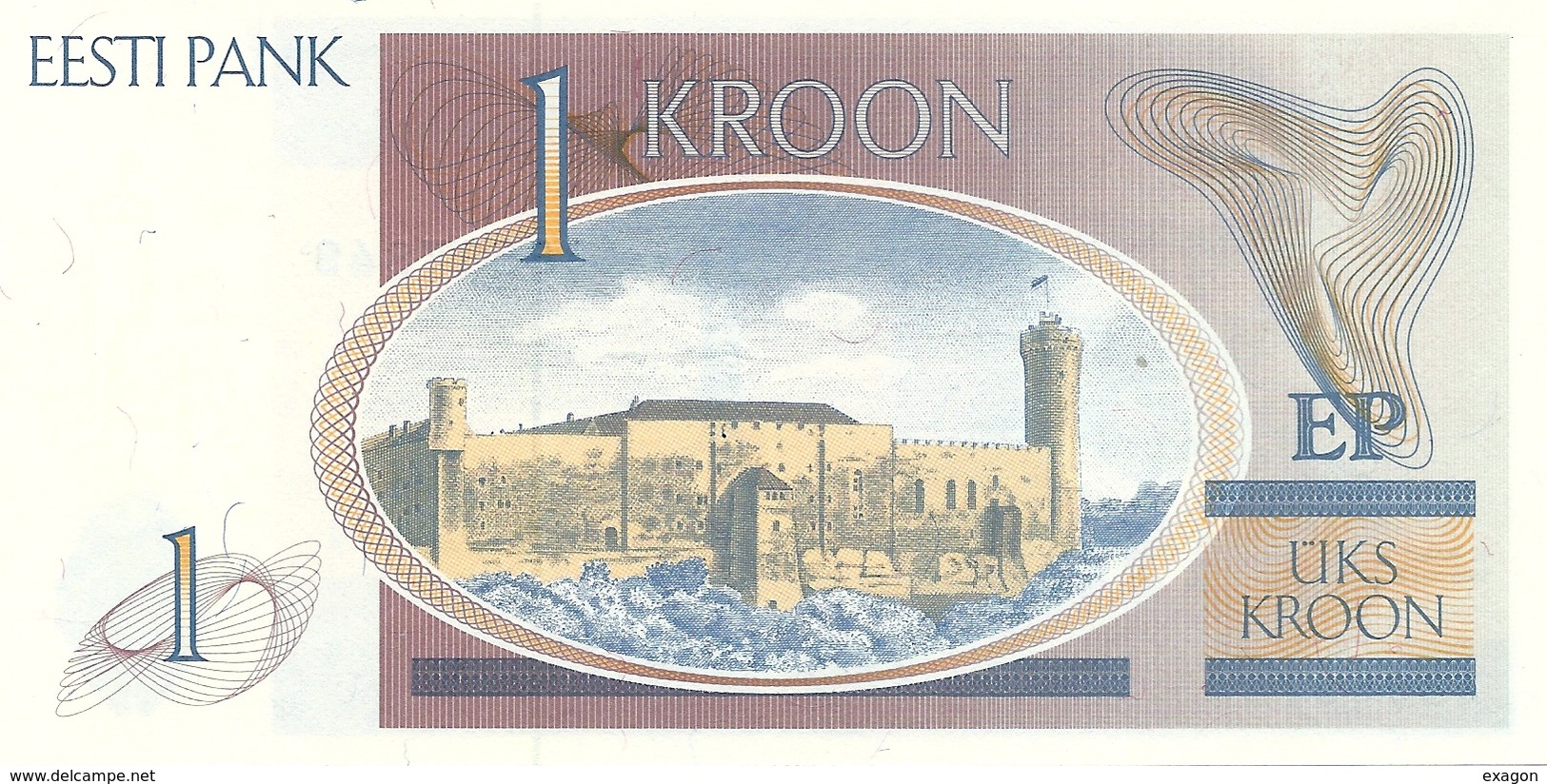 Banconota Da   1  KROONI  ESTONIA - Anno 1992. - Estonie