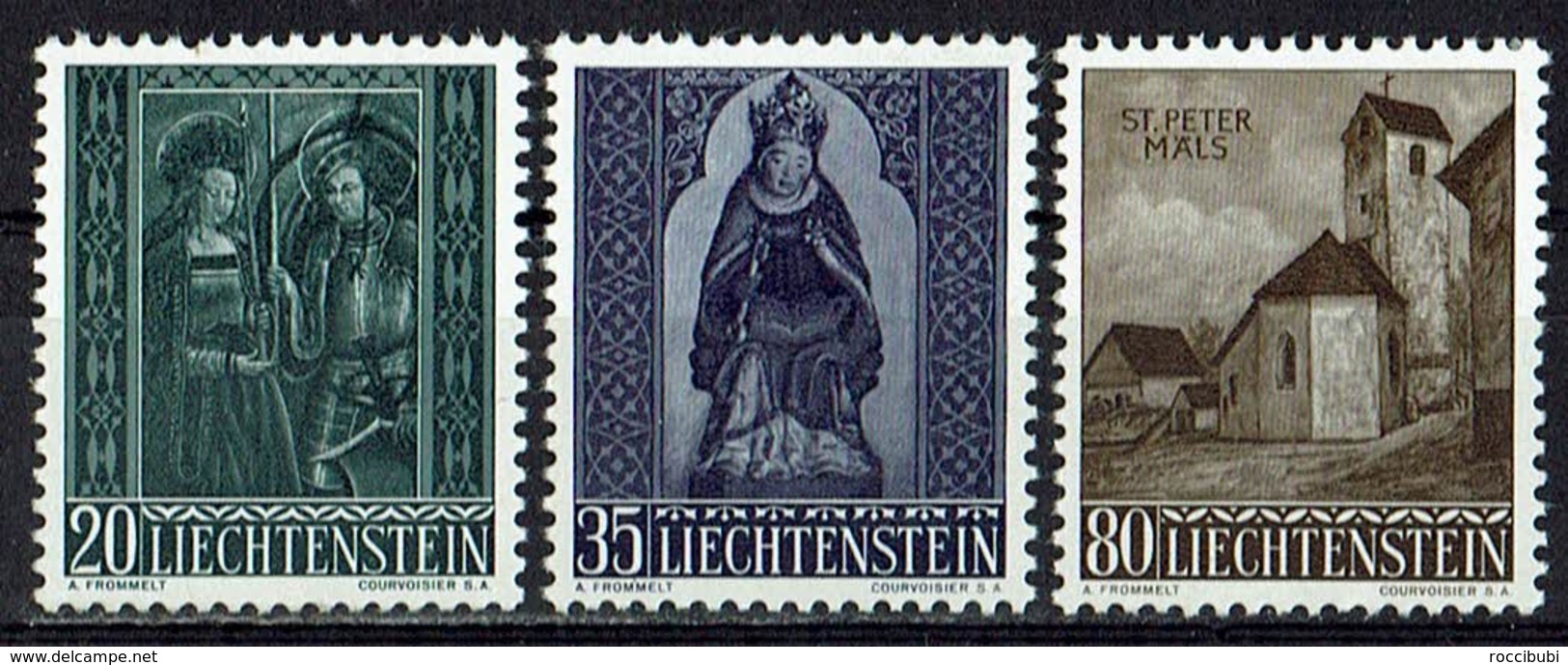 Liechtenstein 1958 // Mi. 374/376 ** - Unused Stamps