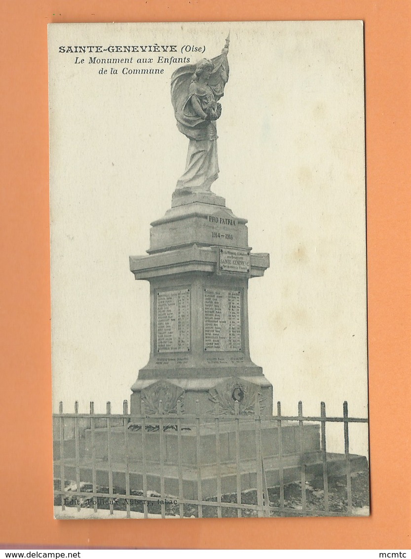 CPA  - Sainte Geneviève  -( Oise) - Le Monument Aux Enfants De La Commune - Sainte-Geneviève