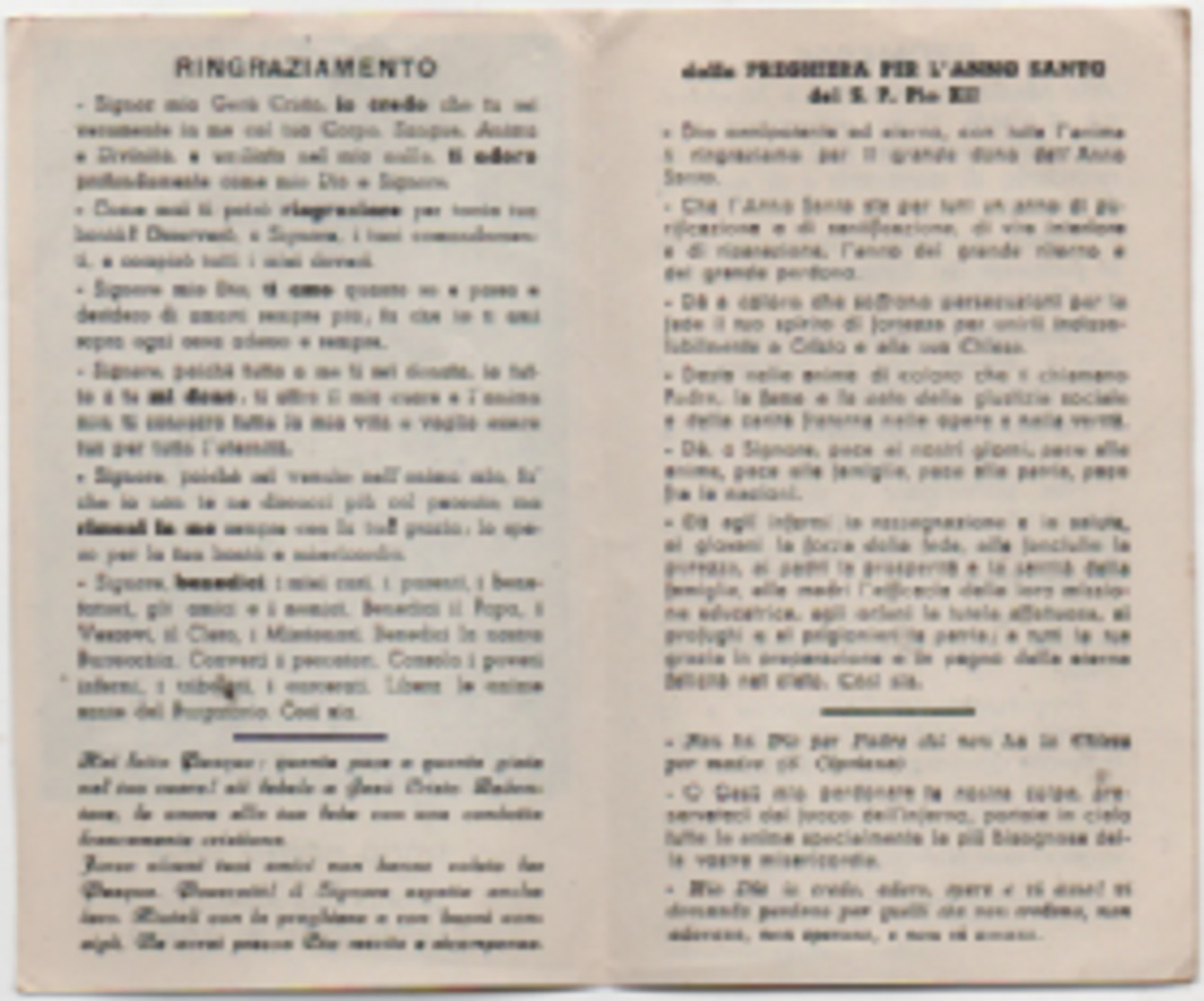 Santino Per La Comunione Pasquale Anno Santo 1950 Nella Parrocchia Di Schio (Vicenza) - Devotion Images