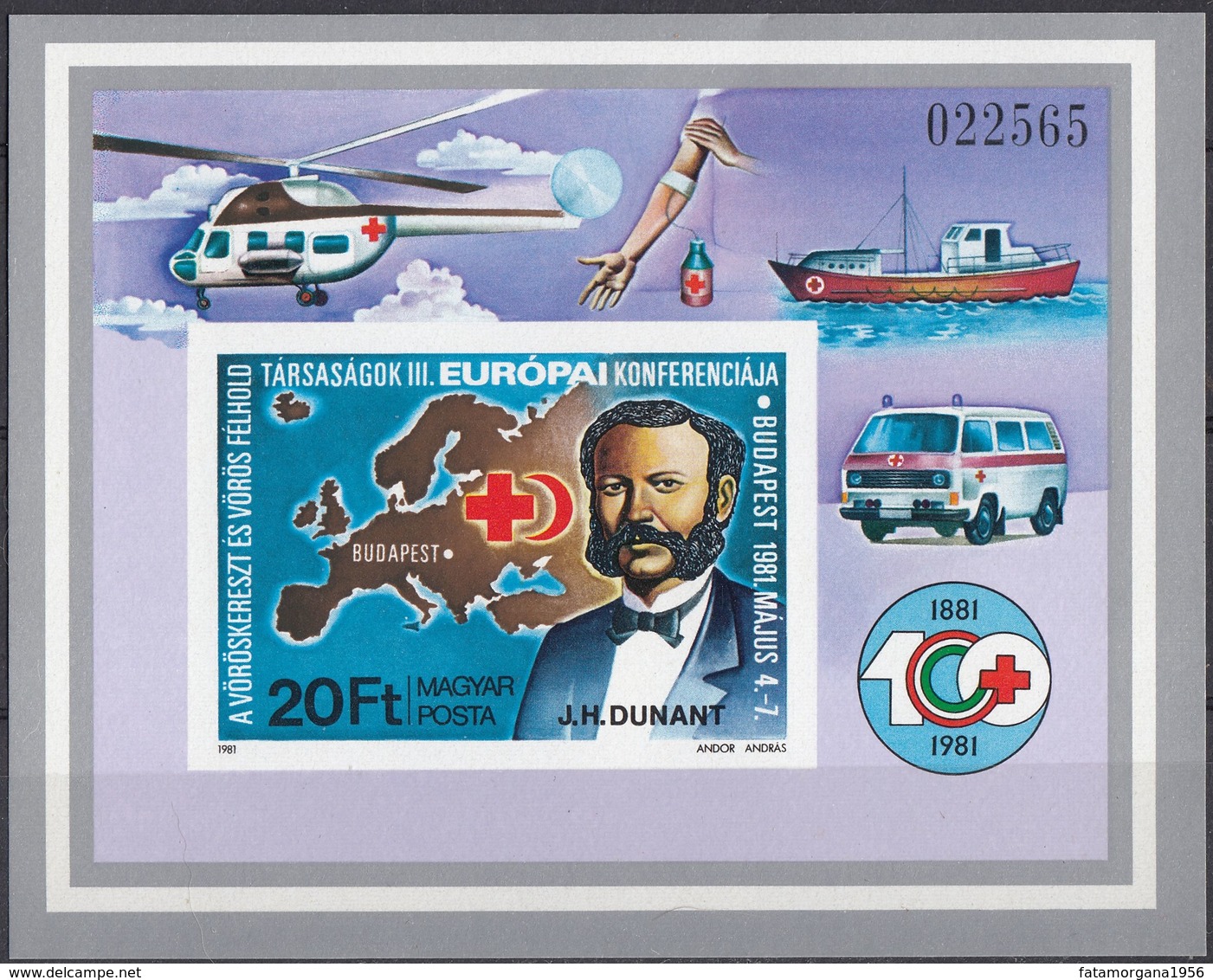 UNGHERIA - 1981 - Foglietto NON Dentellato Nuovo MNH Yvert 153. - Blocchi & Foglietti