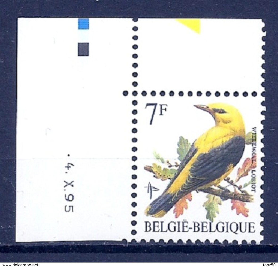 400 * BUZIN Datumstrook * Nr 2476 * 4-10-95 * Postfris Xx * WIT PAPIER - GELE GOM - 1985-.. Oiseaux (Buzin)