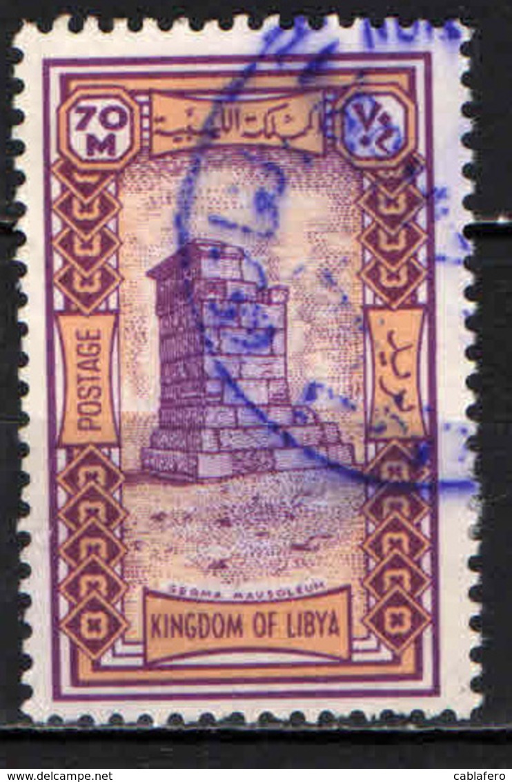 LIBIA - 1966 - MAUSOLEO DI GERMA - USATO - Libia