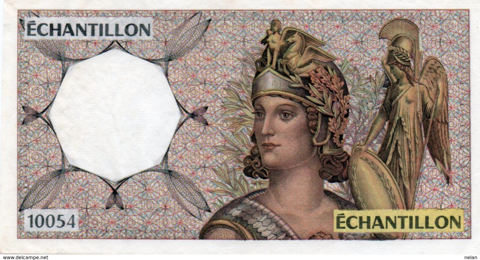 FRANCIA ECHANTILLON FRANCS 10054-TEST NOTE AUNC - Specimen