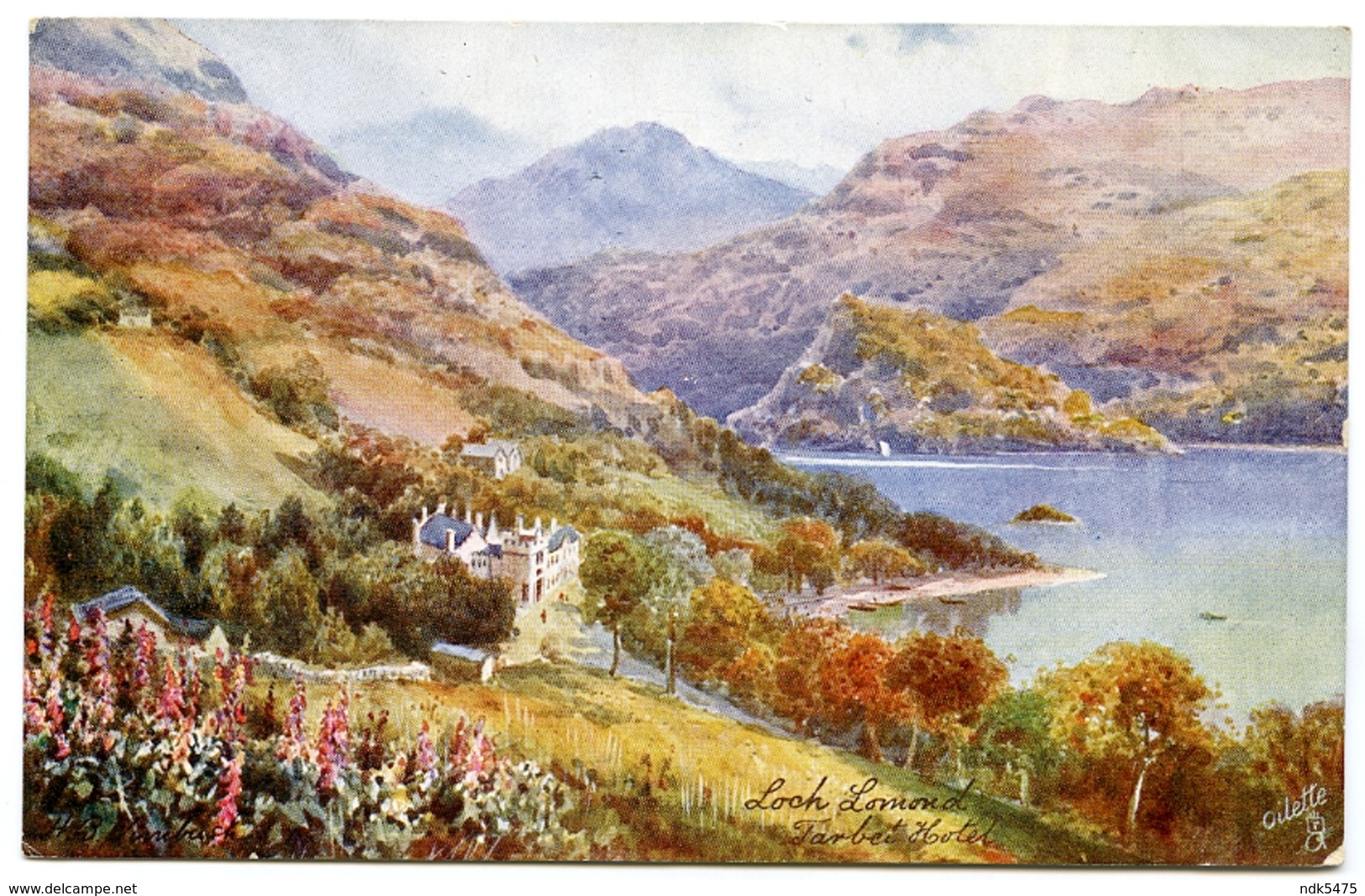 ARTIST : WIMBUSH - LOCH LOMOND, TARBET HOTEL (TUCK'S OILETTE) - Wimbush