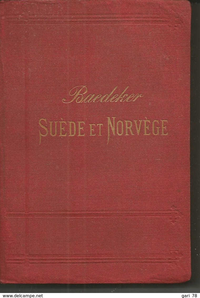 BAEDEKER  Suède Et Norvège Et Les Principales Routes à Travers Le Danemark / Manuel Du Voyageur - 1886 - Tourisme