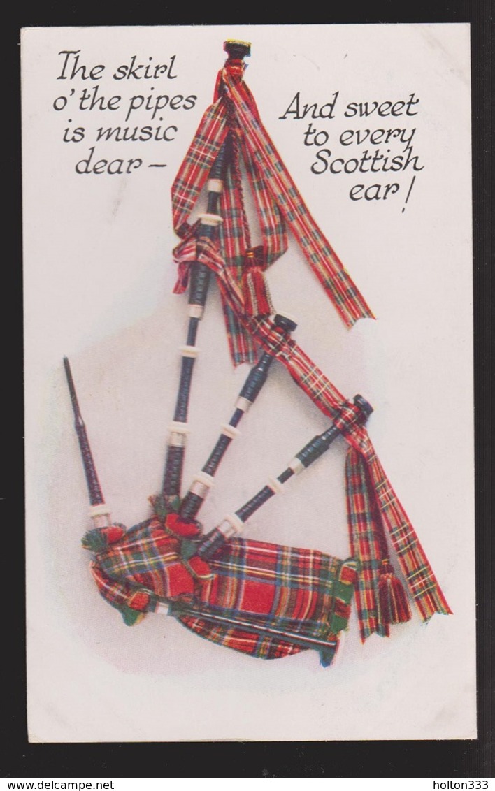 General Greetings - From Scotland Bagpipes & Verse - Unused - Greetings From...