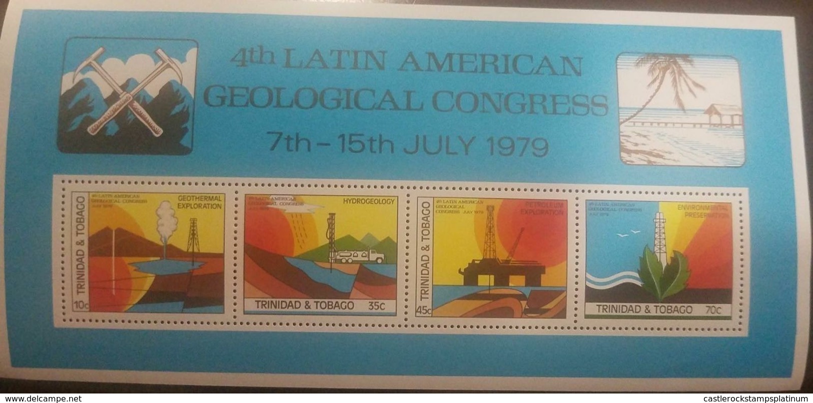 RO) 1979 TRINIDAD AND TOBAGO, OIL, GEOTHERMAL EXPLORATION, HIDROGEOLOGY. PETROLEUM EXPLORATION, GEOLOGICAL CONGRE - Trinidad & Tobago (1962-...)