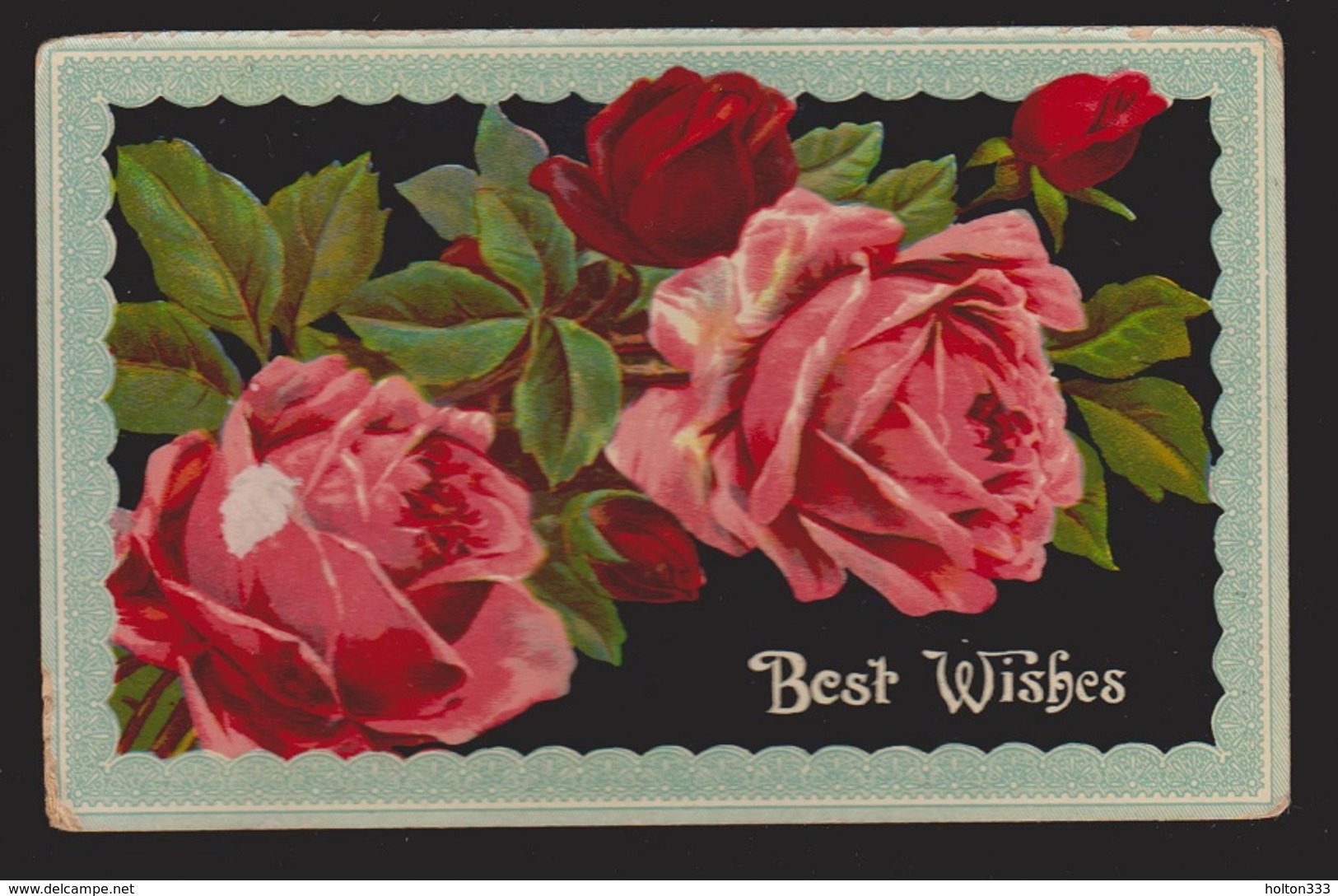 General Greetings - Best Wishes Roses - Used - Note About Skinning Rats - Greetings From...