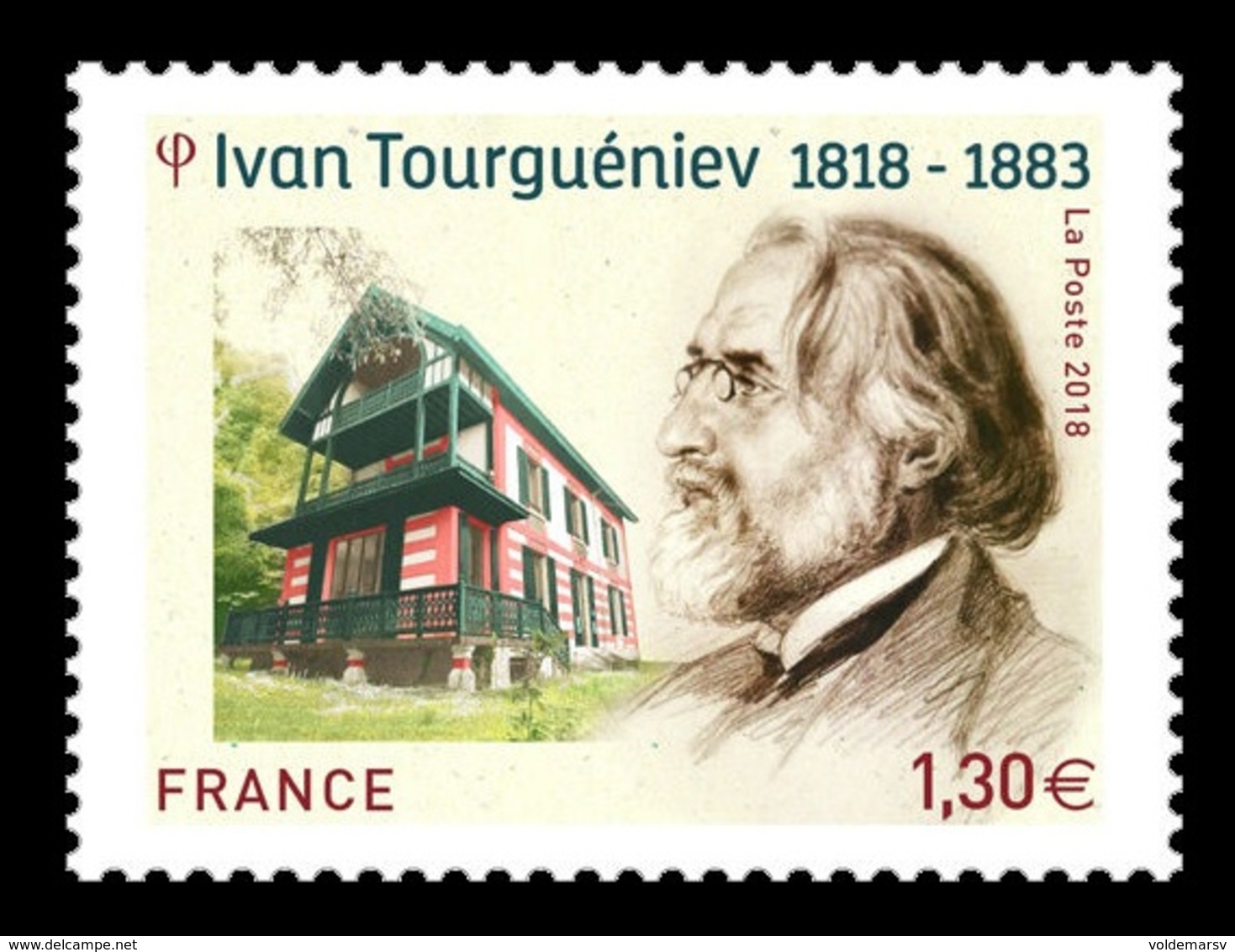 France 2018 Mih. 7216 Writer Ivan Turgenev MNH ** - Ungebraucht