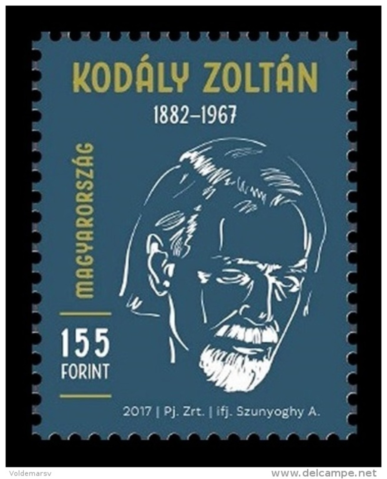 Hungary 2017 Mih. 5882 Music. Composer Zoltan Kodaly Memorial Year MNH ** - Nuovi