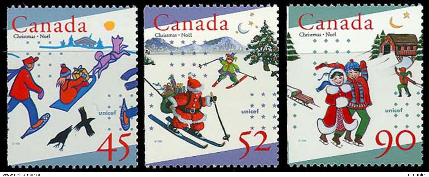 Canada (Scott No.1627i-29i  - Noël / 1996 / Christmas) [**] - Gebruikt