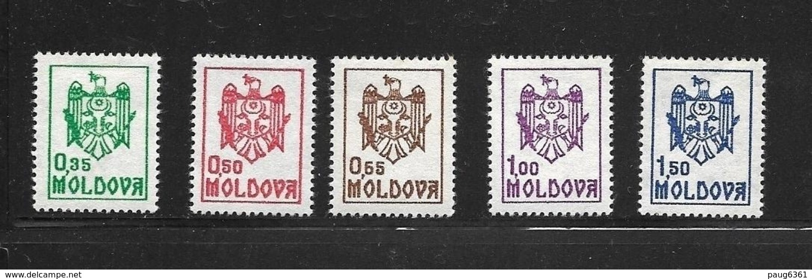 MOLDAVIE 1993 COURANTS-ARMOIRIES  YVERT N°5/9  NEUF MNH** - Moldavie